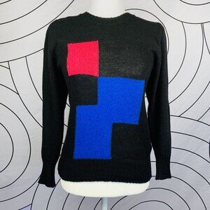 Y2K Vibes: Vintage Cashmere by Pringle of Scotland Womens Sweater Sz 36/M, Black